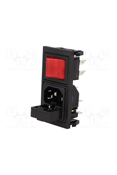 OEM Conector alimentare AC BULGIN BZV01/Z0000/11, soclu, tată, 10A, 250VAC, C...