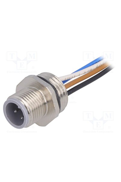 OEM Conector M12 HIRSCHMANN ELST412PG9, soclu, PIN 4, tată, E, drept, IP67, c...
