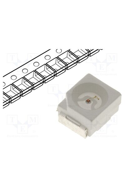 OEM LED OPTOSUPPLY OSHR51B1S, roșu, SMD, PLCC2, 220mcd, 1,8÷2,4VDC, 3,5x2,8x1...