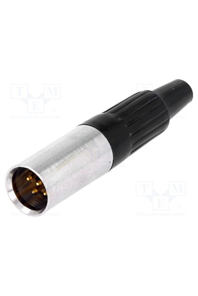 OEM Conector XLR mini NINIGI MXLR-5W, mufă, tată, PIN 5, pe cablu, lipire, drept