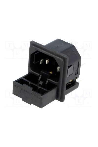 OEM Conector alimentare AC BULGIN PF0011/10/63, soclu, tată, 10A, 250VAC, C14...