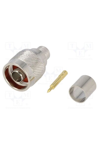 OEM Conector N YIZN NC-007, mufă, tată, drept, crimpat, aurit, H1000