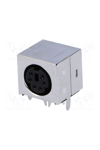 OEM Conector DIN mini VANGUARD MDC-206E, soclu, mamă, PIN 6, THT, în unghi 90°