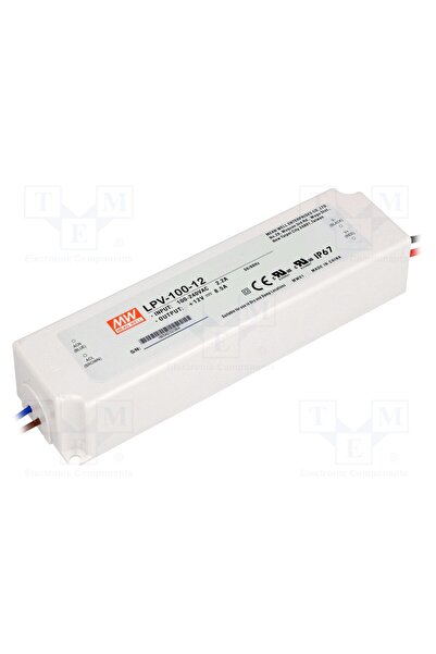 OEM Alimentator pulsatoriu MEAN WELL LPV-100-12, LED, 102W, 12VDC, 8,5A, 90÷2...