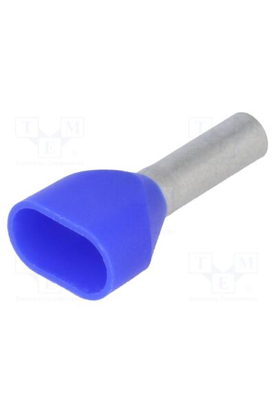 OEM Vârf tub de capăt WEIDMÜLLER H2.5/18.5D2/BL, izolată,dublă, cupru, 2,5mm2...