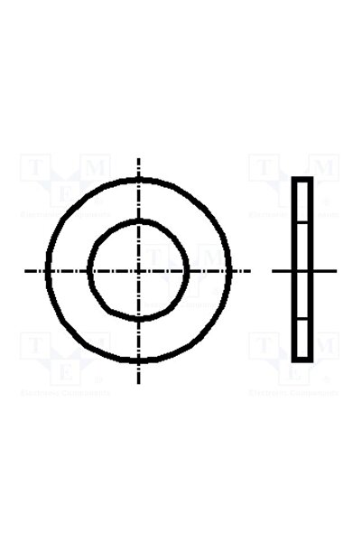OEM Şaibă BOSSARD B12/BN6, rotundă, M12, D=20mm, h=2mm, Oţel rezistent la aci...