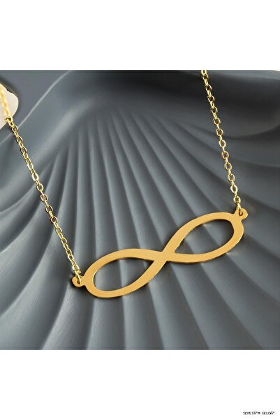 ZERO LAND Spt-Gld Infinity Pendant (43228) Necklace Yellow