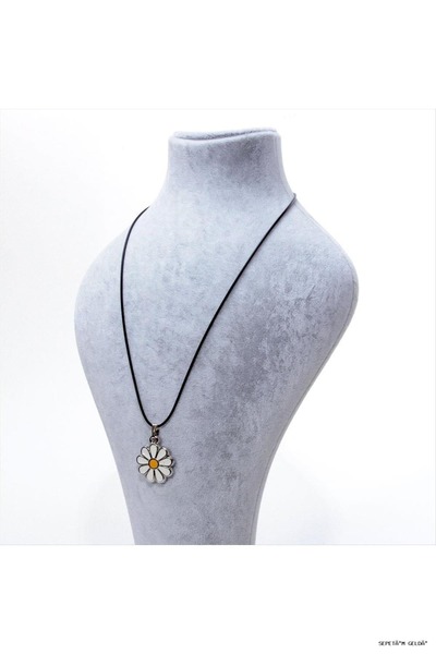 ZERO LAND Spt-Gld Daisy Figured Necklace (42912) Silver Color