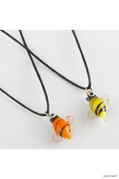 ZERO LAND Spt-Gld Bee Glass (51306) Pendant Yellow