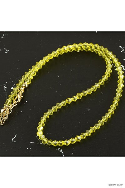 ZERO LAND Spt-Gld 4 mm Crystal (53910) Necklace Yellow