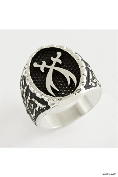 ZERO LAND Spt-Gld Zülfikar Metal Men's Ring Silver (53442) Color 19