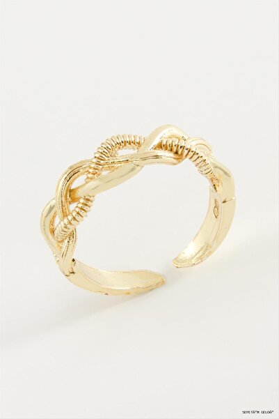 ZERO LAND Spt-Gld Infinity Metal (52729) Ring Yellow