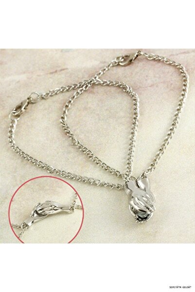 ZERO LAND Spt-Gld Double Hand Figured Bracelet (54830) Silver Color