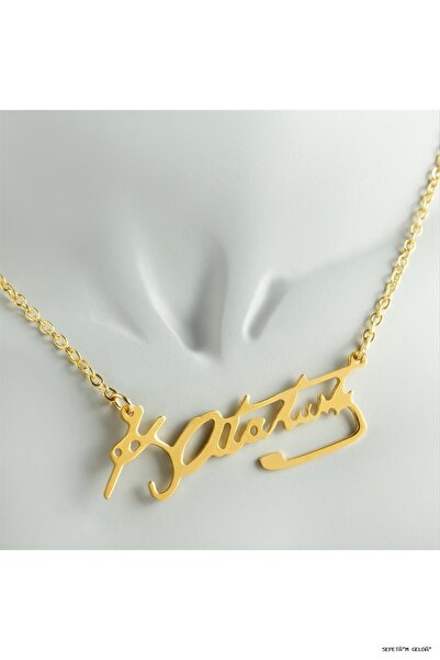 ZERO LAND Spt-Gld Mustafa Kemal Atatürk Signed Pendant (54840) Yellow