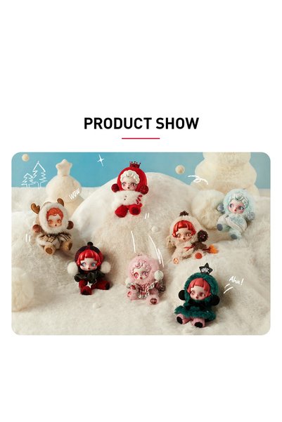 Pop Mart x Skullpanda POP MART Peluş Bebek "SKULLPANDA - Winter Syhphony Series" (Blind Box)