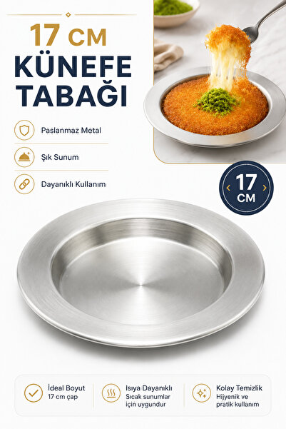 GÜZELYÜZ AVM Künefe Pişirme Tabağı Tepsisi 17 cm 1 Adet