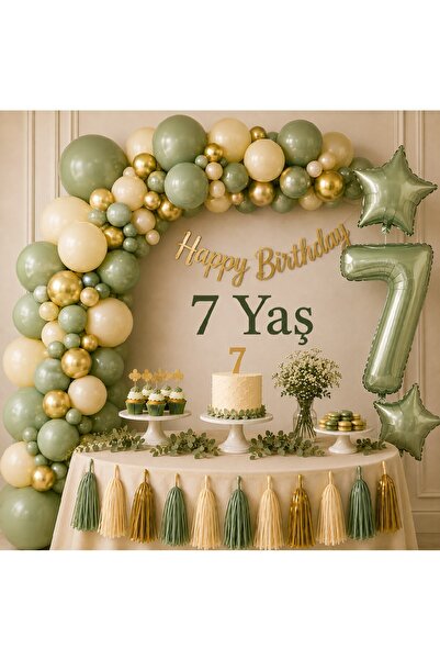 Bkmc Birthday Decoration Set for Ages 1-9 |   Balloon Chain, Number Balloon, ...