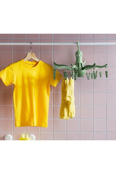 IKEA Ahtapot Formlu 16 Mandallı Çamaşır Askılığı Askılık Kurutmalık Çamaşır K...