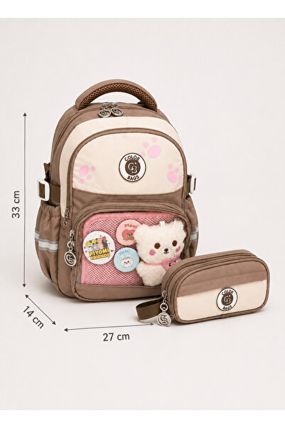 tiny wood 3-6 Years Old Kindergarten Bag Set Orthopedic Medium Size Nursery B...
