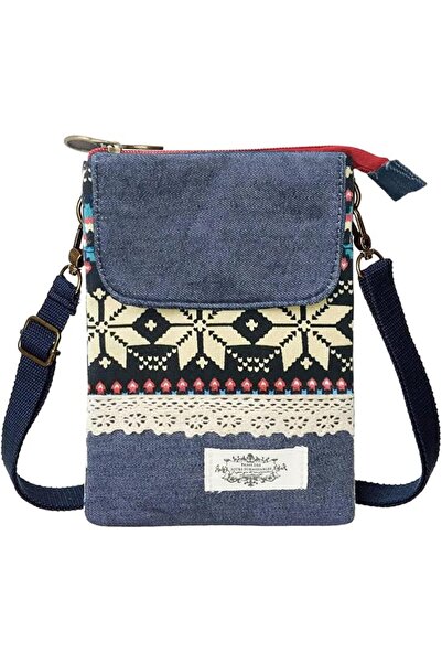 GENERAL Hanya Women's Blue Color Rope Bag 13.5 X 19.5 cm
