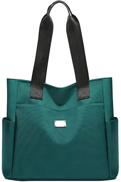 GENERAL Large Azoney Handbag for Adults Made of Nylon and Polyester, Green, w...
