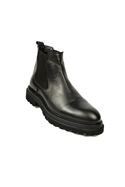 JAMES FRANCO 593 Black Leather Classic Men's Boots
