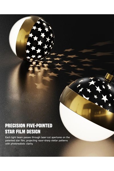 Generic Brand Modern LED Chandelier, 3-Rings Dimmable Hanging Pendant Light,Starry Ceiling Projection
