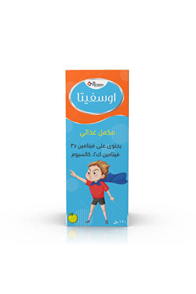 Jr Pharma شراب أوسفيتا فيتامين د3 ك2 مع الكالسيوم 120 مل