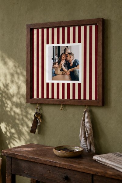 Postifull Kişiye Özel Tablo Anahtarlık, Photobooth Stili Kahverengi Fotoğraf ...