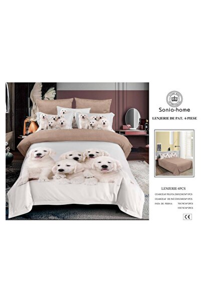 Sonia-home 6-piece Duvet Cover Set Sonia-home, Double bed, fine Cotton , 220x...