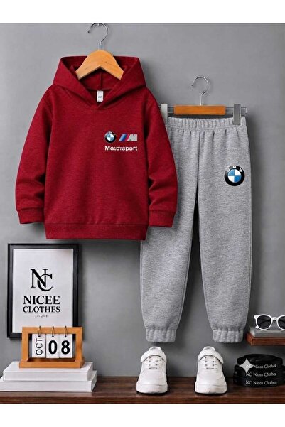 NC Nicee Clothes Children's Tracksuit Unisex (Bmw Motorsport Print on the Lef...