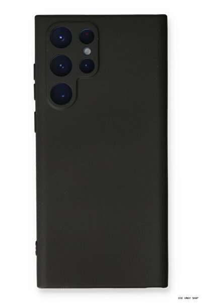 MYCESHOP Galaxy S22 Ultra Kılıf Nano içi Kadife Silikon (125941) - Siyah