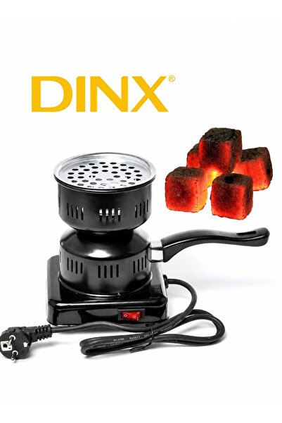 Dinx Dinex Portable Electric Charcoal Stove with Removable Handle for Heating...