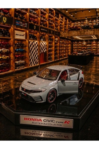 OYUNCAKSAHİLİ Honda Civic type r metal Diecast Model araba Çek bırak kapıları...