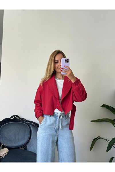 Butik KIRMIZI CROP CEKEY
