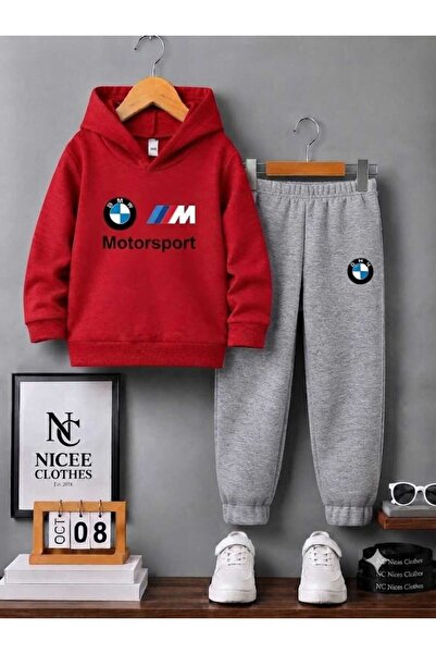 NC Nicee Clothes Children's Unisex Tracksuit Set (with Bmw Motorsport Print o...