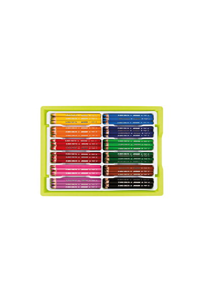 Jolly 9500-0027 Set de creioane colorate triunghiulare groase |   180 de pies...