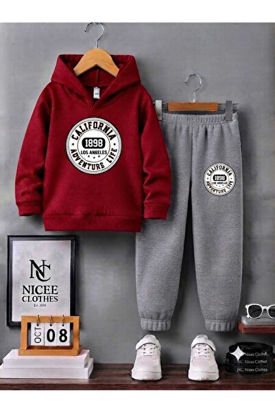 NC Nicee Clothes Children's Tracksuit Unisex (California 1898 Round Print Win...