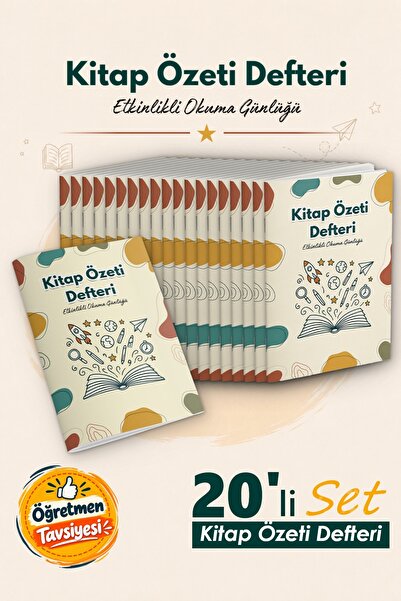 merkez akademi yayıncılık Kitap Özeti Defteri - Etkinlikli Okuma Günlüğü | 20...