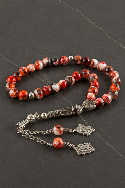 HOŞGÖR ACCESSORIES Glass Stone Prayer Beads 8 mm