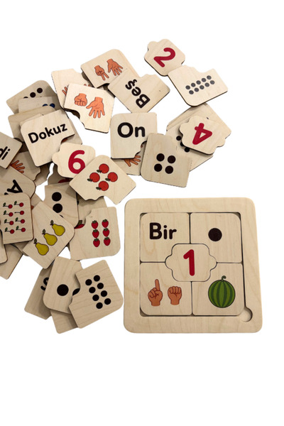 Mind of Toys Number Discovery Puzzle – Numbers 1 to 10 – Set for Matching Num...