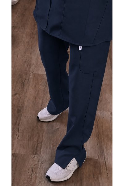 sketch Full set Women's Long Sleeve Scrub Dark Blue