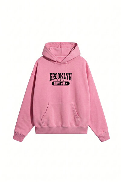 DASH WEAR Unisex Men'S/Women's Brooklyn Printed Oversize Cotton Hooded Sweats...