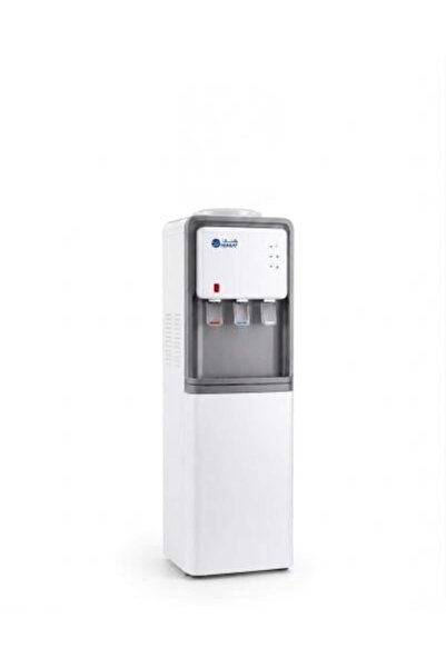 Dansat Water Dispenser 3 Taps Hot, Cold, and Normal, White Stand Model DAN700WD