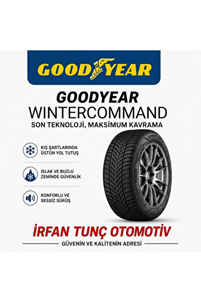 Goodyear 205/55R16 91H WINTERCOMMAND KIŞ LASTİĞİ (ÜRETİM YILI 28.HAFTA 2026)M...