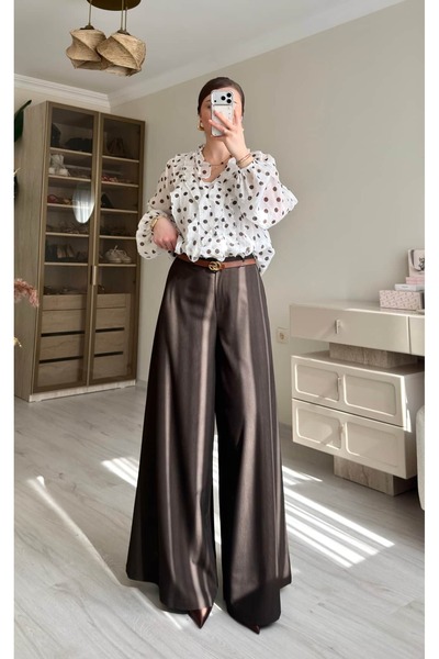 ALICESTORE Rahat Kalıp Jean Maxi Etekli Pantolon