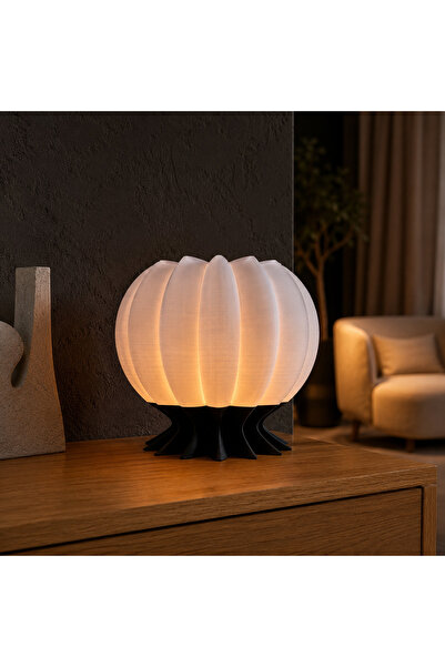 artemoris Dekoratif LED Masa Lambası Lotus Formlu Modern Abajur Gece Lambası ...