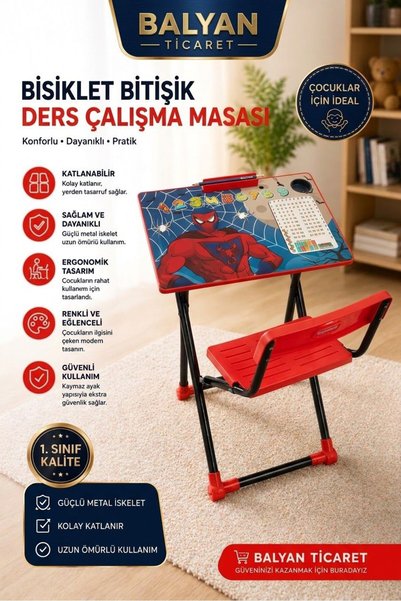 Bitişik Ders Çalışma Masası Lüx