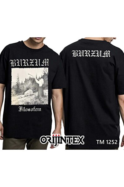 orijintex Burzum Siyah Erkek Tişört - Filosofem