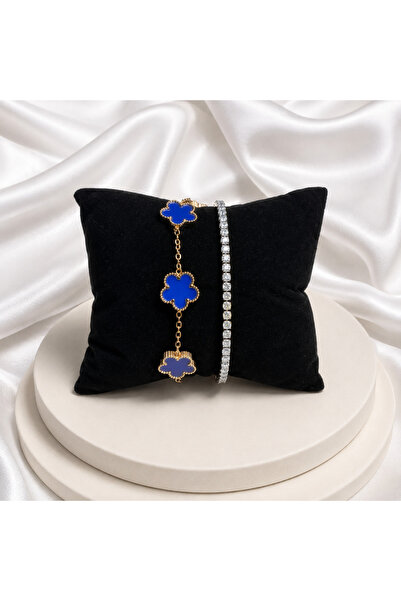 OEM Bundle Blue Bloom & Tennis Crystal – Set 2 brățări